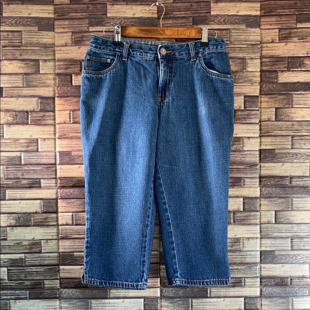 Vintage Bill Blass Blue Denim Capris Size 8P